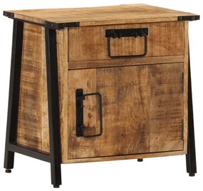 Mesa de cabeceira 40x30x42 cm madeira de mangueira maciça