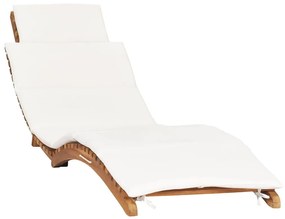 Espreguiçadeiras com almofadões 2 pcs madeira de teca maciça