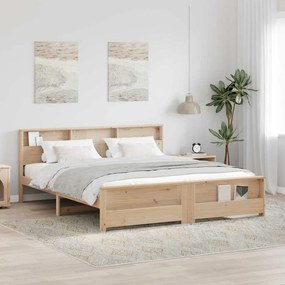 vidaXL Estrutura da Cama Castanho 180 x 200 cm Madeira de pinho maciça