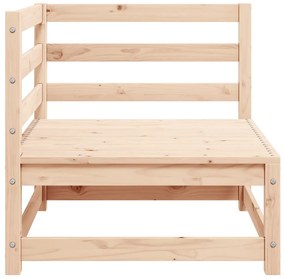2 pcs conjunto lounge de jardim pinho maciço
