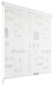 142873 vidaXL Estore de rolo para o duche 120x240 cm Splash