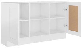 Aparador 120x30,5x70 cm derivados de madeira branco brilhante