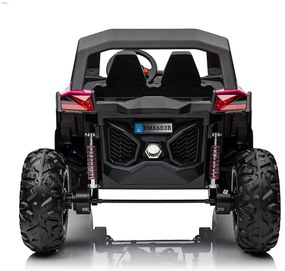 Carro elétrico para Crianças 24V 2 Lugares 4x4 Buggy UTV-MX 2000N Rodas de EVA, Assento de couro Rosa