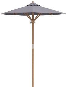 Guarda-sol de Jardim Cinza Escuro 150x210 cm Bambu