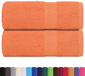 Toalhas de bidé 2 pcs 30x50 cm 360 gsm 100% algodão rosa