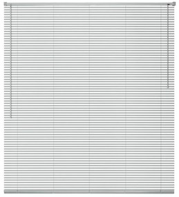vidaXL Persianas em alumínio 80x220 cm prateado
