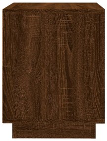 Mesas cabeceira 2 pcs 44x35x45 deriv. madeira carvalho castanho
