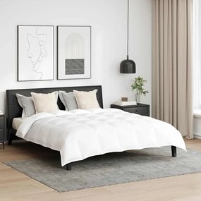 Conjunto de Edredom de Inverno 3 pcs Branco 200 x 220 cm