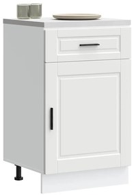 Armário base de cozinha Porto derivados de madeira branco