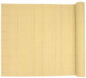 Cerca de jardim dupla face amarelo 1,8x5 m PVC
