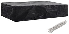 Capa para espreguiçadeira de jardim 2 pcs 8 ilhós 218x77x55 cm