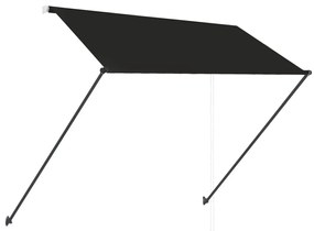 Toldo retrátil com LED 250x150 cm antracite