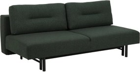 Sofá-cama Norsica 436, Número de lugares: 4, Verde escuro, 83x200x105cm, 62 kg, Pernas: Metal