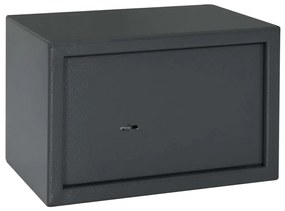 vidaXL Cofre com Fechadura de Chave Cinza Escuro 20x31x20 cm Aço