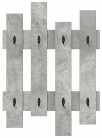 Cabideiro de Parede Cinza concreto 60 x 3 x 82 cm