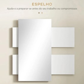 Conjunto de Entrada Suspenso Hajal - Espelho e Consola - Design Modern