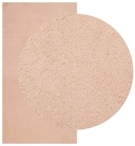 Tapete pelo curto macio e lavável HUARTE 80x150 cm rosa-pálido