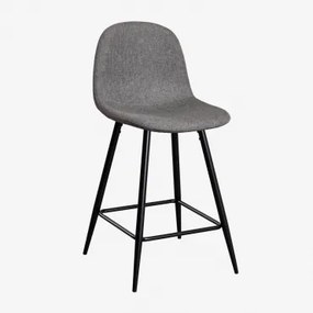 Pacote De 2 Bancos Altos Glamm Gris Antracita & ↑65 Cm & Preto - Sklum