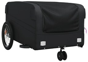 Reboque para bicicleta 45 kg ferro preto