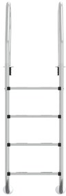 Escada de piscina 54x38x184,5 cm 304 aço inoxidável