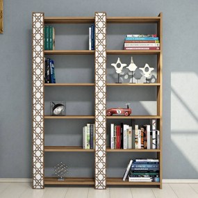 Estante City – Nogueira – 124,6 cm x 170 cm x 24,2 cm