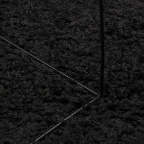 Tapete shaggy de pelo alto PAMPLONA 200x280 cm preto