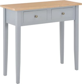 vidaXL Toucador/mesa consola 79x30x74 cm madeira cinzento
