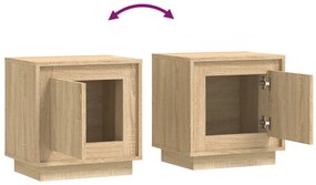 Mesa de cabeceira 44x35x45 cm derivados madeira carvalho sonoma