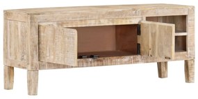 Móvel de TV 110x35x46 cm madeira de mangueira maciça