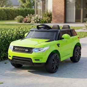 Carro elétrico para Crianças Start Run, 12V Rodas e assento plástico Verde