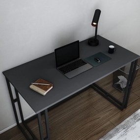 Secretária de Estudo Kane - Preto Antracite - 120x60x74,8 cm