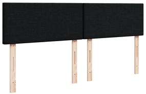 Cama com molas/colchão 180x200 cm tecido preto