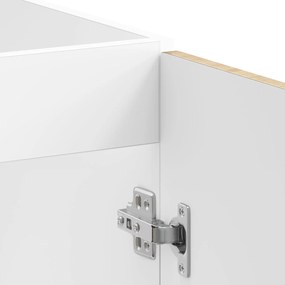 Armário de Cozinha vidaXL "Lucca" com Duas Pias em Carvalho Sonoma MDF