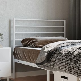 Cabeceira de cama 75 cm metal branco