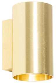 Candeeiro de Parede Inteligente Dourado Redondo com 2 GU10 Wifi - Sandy