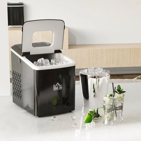 Máquina de gelo Silencioso Potência 120W Capacidade 12kg com Tela LCD