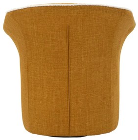 POLTRONA GIRATÓRIA 83,5x66x80 CM (ALTURA DO ASSENTO: CM 42) MOSTARDA