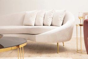 Sofá de 3 Lugares Eses – Bege – 255x120x85 cm