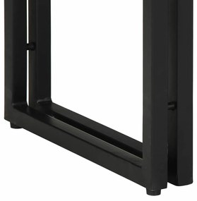 Mesa de Apoio vidaXL Multicolorida 90x33x75 cm em Madeira Recuperada e