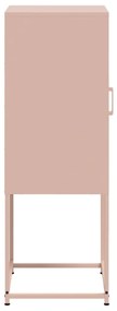 Aparador alto 36x39x107 cm aço rosa