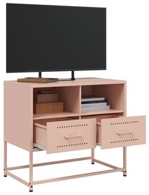 Móvel de TV 68x39x60,5 cm aço rosa