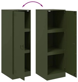Aparador 34,5x39x107 cm aço verde azeitona