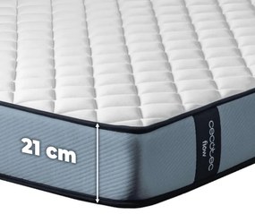 Colchão 150x190 cm Viscoelástico Flow ViscoCare de alta firmeza com estrutura viscoelástica e multicamada de 21 cm