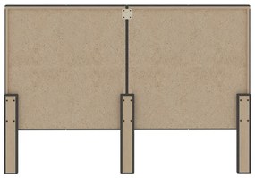 Cabeceira de cama 180x200 cm tecido cinzento-escuro