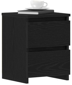 Camas de cabeceira vidaXL com gavetas 2 pcs Carvalho Preto 30x30x40 cm