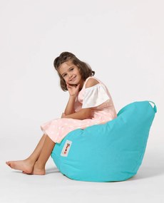 Puff de Jardim Premium Kids – Turquesa – 60x60x25 cm | Tribo Home