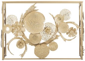 MESA CONSOLA GLAM UNIVERS 114X40,5X80 CM DOURADO