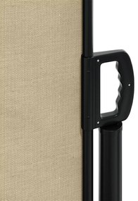 Toldo lateral retrátil 140x600 cm bege