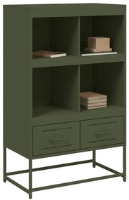 Móvel alto 68x39x111,5 cm aço verde azeitona