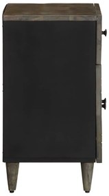 Mesa de cabeceira cinzento claro 50x33x60 cm